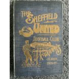 1920/1921 Sheffield United Bound Volume Of Football Programmes: Nice decorative hardback volume of