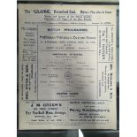 1919/1920 Hoffmann Athletic v Custom House Football Programme: From the South Essex League