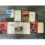 Arsenal Football Book Collection: Signed and dedicated books by Bob Wilson Ian Wright and