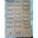 1923/1924 Tottenham Complete Home Football Programmes: London Combination matches with two different