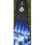 Real Madrid Official Champions League UEFA Football Banner: Large 2200 x 600mm banner with rubber