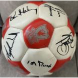 Liverpool 88/89 FA Cup Winners Signed Football: Official Liverpool ball with genuine autographs