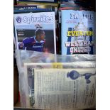 West Ham Away Cup Match Football Programmes: Mainly modern to include Semi Finals and Finals.