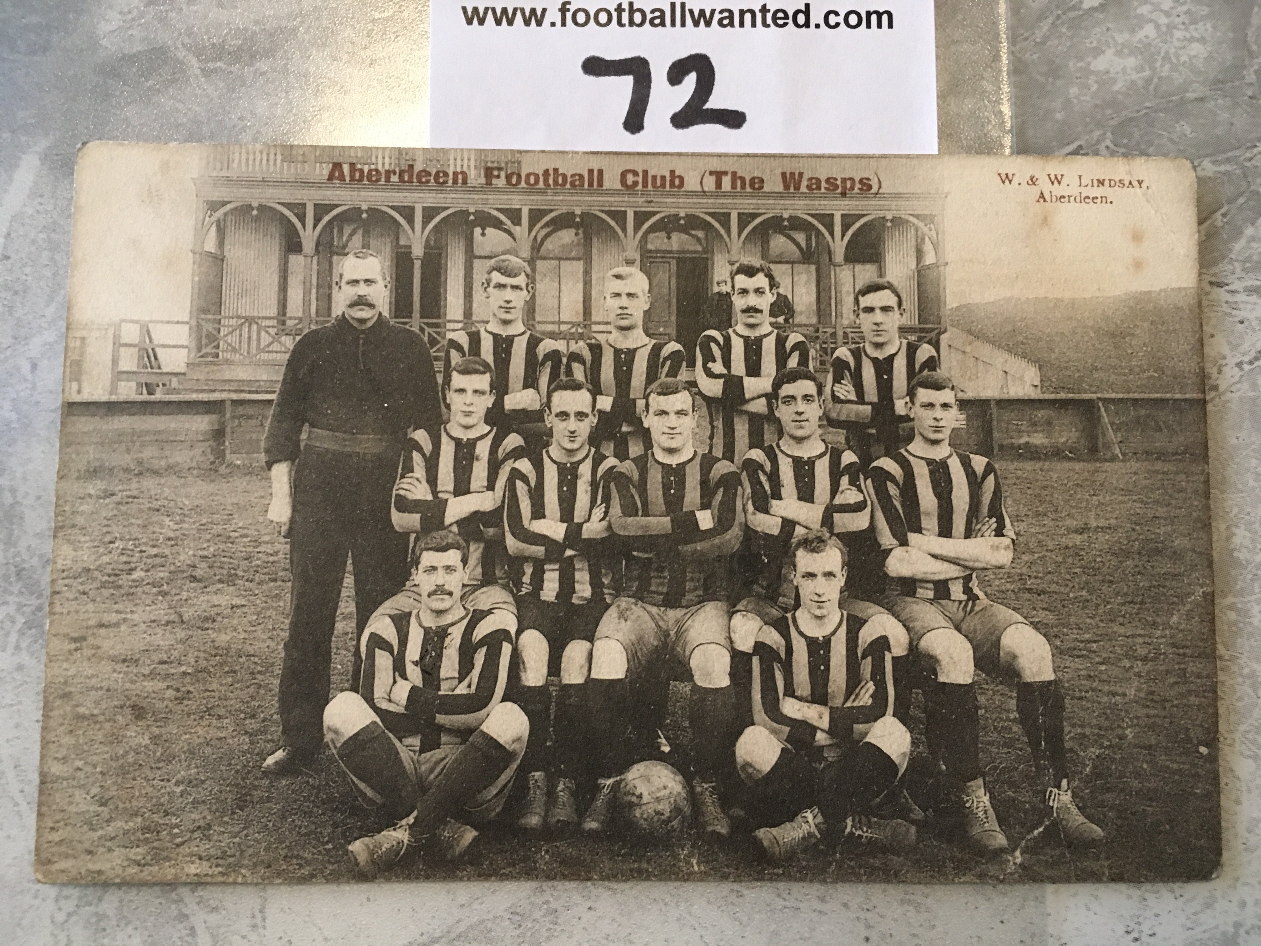 Aberdeen Pre 1st World War Football Team Postcard: Good condition with no writing to rear. No