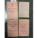 1930s Dulwich Hamlet v Walthamstow Avenue Football Programmes: 36/37 + 37/38 both London Charity Cup