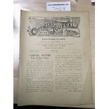 1910/1911 Fulham v Crystal Palace Football Programme: London League match dated 14 1 1911 in very