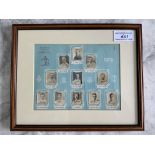 Tottenham 1921 Signed Set Of Football Cards: Set of 11 Pinnace cards set out in official Pinnace