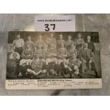 Manchester United Cup Team 1909 Football Team Postcard: Good condition with no writing to rear.