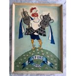 Tottenham 60/61 Double Season Oil Painting: Commissioned by vendor in 1961 to paint by signwriter