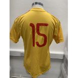 Birkirkara 2015/2016 Match Worn Football Shirt: Worn for the match v West Ham in the Europa