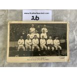 1921 Tottenham Team Group Football Postcard: Taken before the FA Cup final and described as the