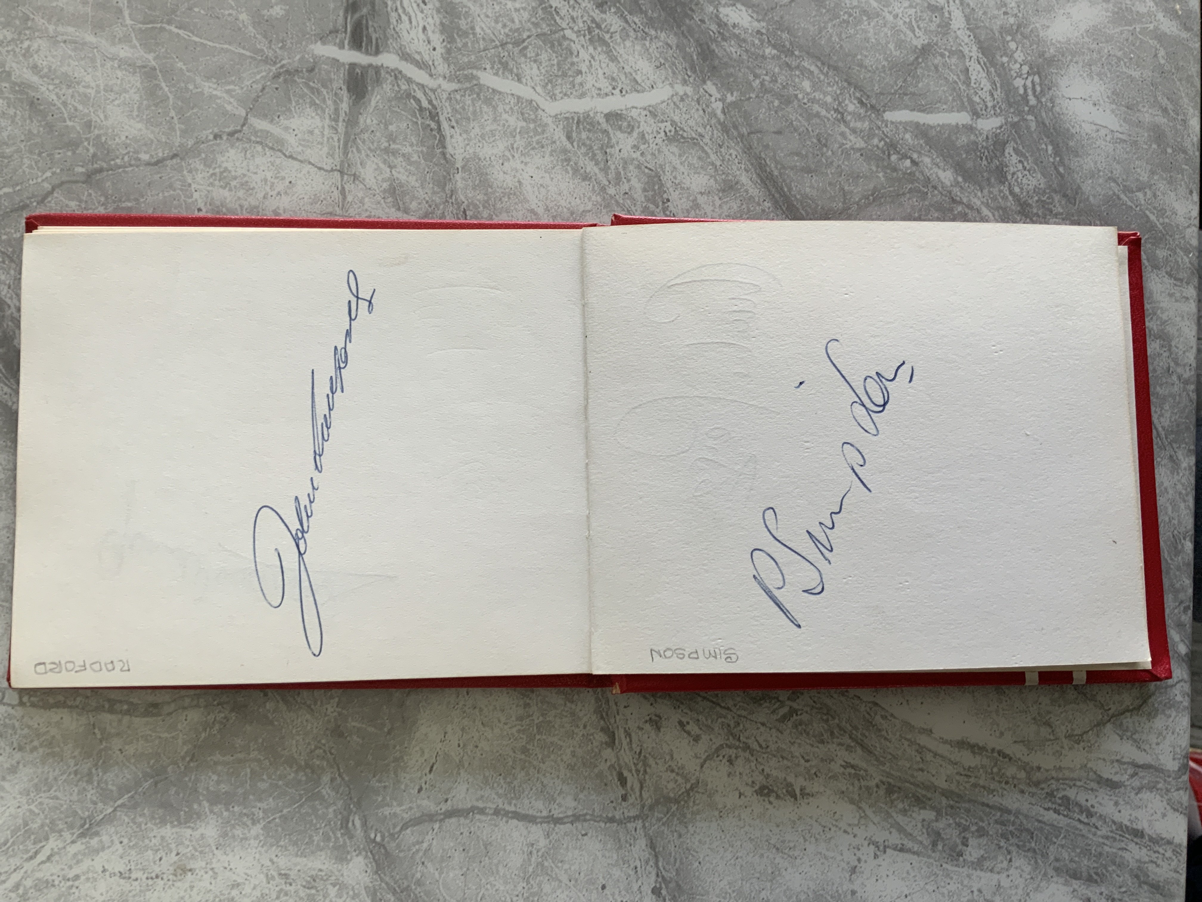 Arsenal 70/71 Double Season Autograph Book: 37 different players from the squad all named with - Bild 3 aus 4