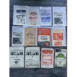 1950s Tottenham Away Football Programmes: 51/52 Middlesbrough Arsenal Stoke, 52/53 Liverpool Man