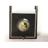 A cased 2007 Britannia 1/4 oz gold proof Ã‚Â£25 co