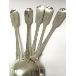 Five Hallmarked silver spoons weighing in total ap