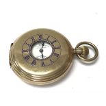 A gold plated pocket watch by Thomas Russell and S