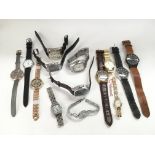 A collection of 14 assorted watches including Barb