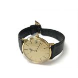 A gold plates Longines wrist watch.