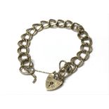 A 9ct gold chain bracelet, weighing approximately