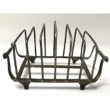 A silver Sheffield Hallmarked toast rack weighing