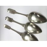 Three Dublin Britannia silver Hallmarked spoons, w