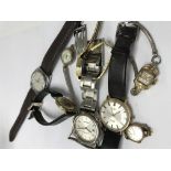 A collection of gents wrist watches.