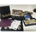A collection of commemorative coins Royal Mint and