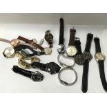 A bag of 15 mixed watches.