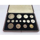 A cased 1937 coins specimen set.