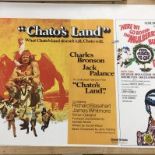 Two UK quad film posters comprising a double featu