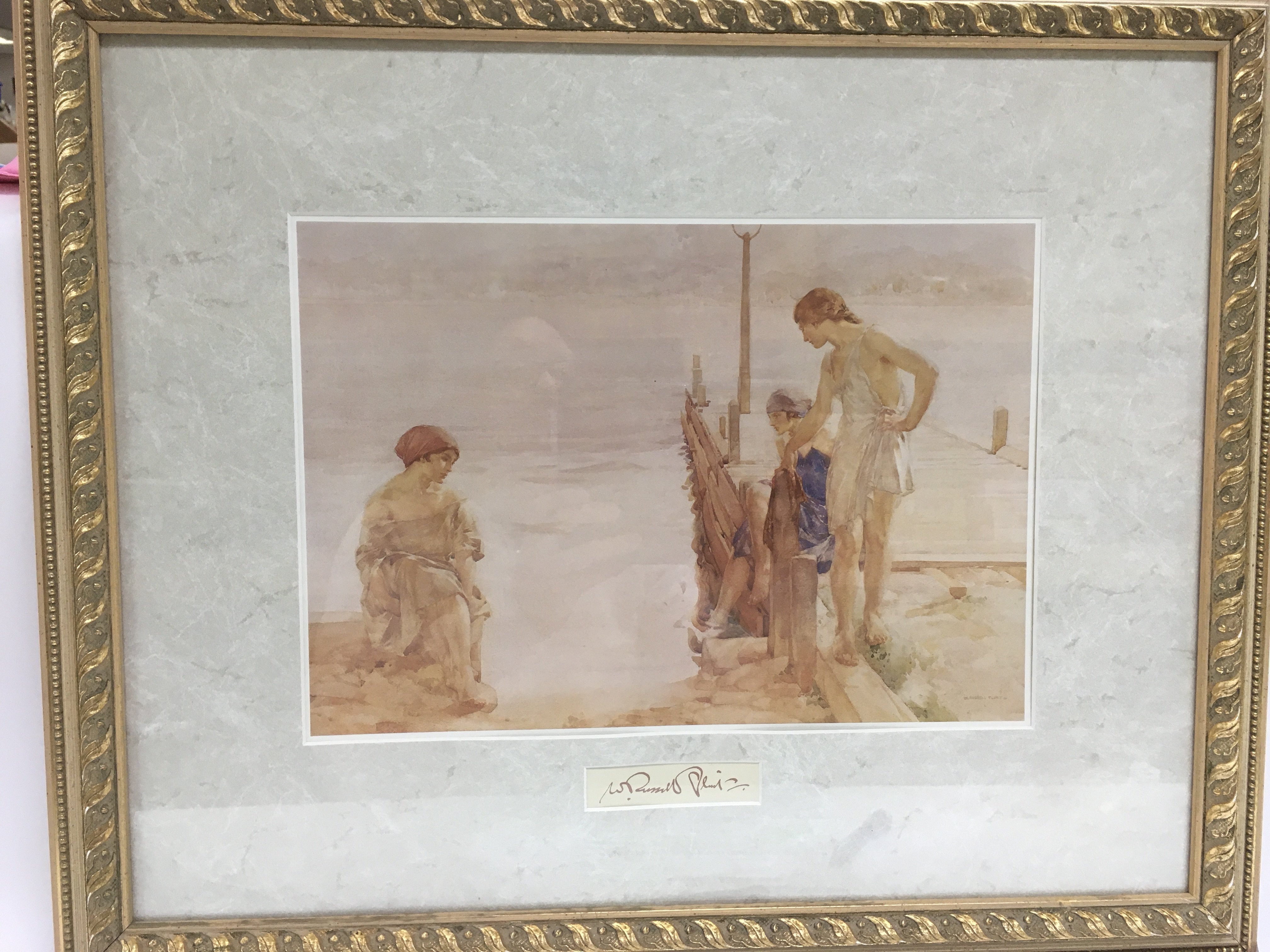 Four Russell Flint prints typically depicting vari - Bild 4 aus 4