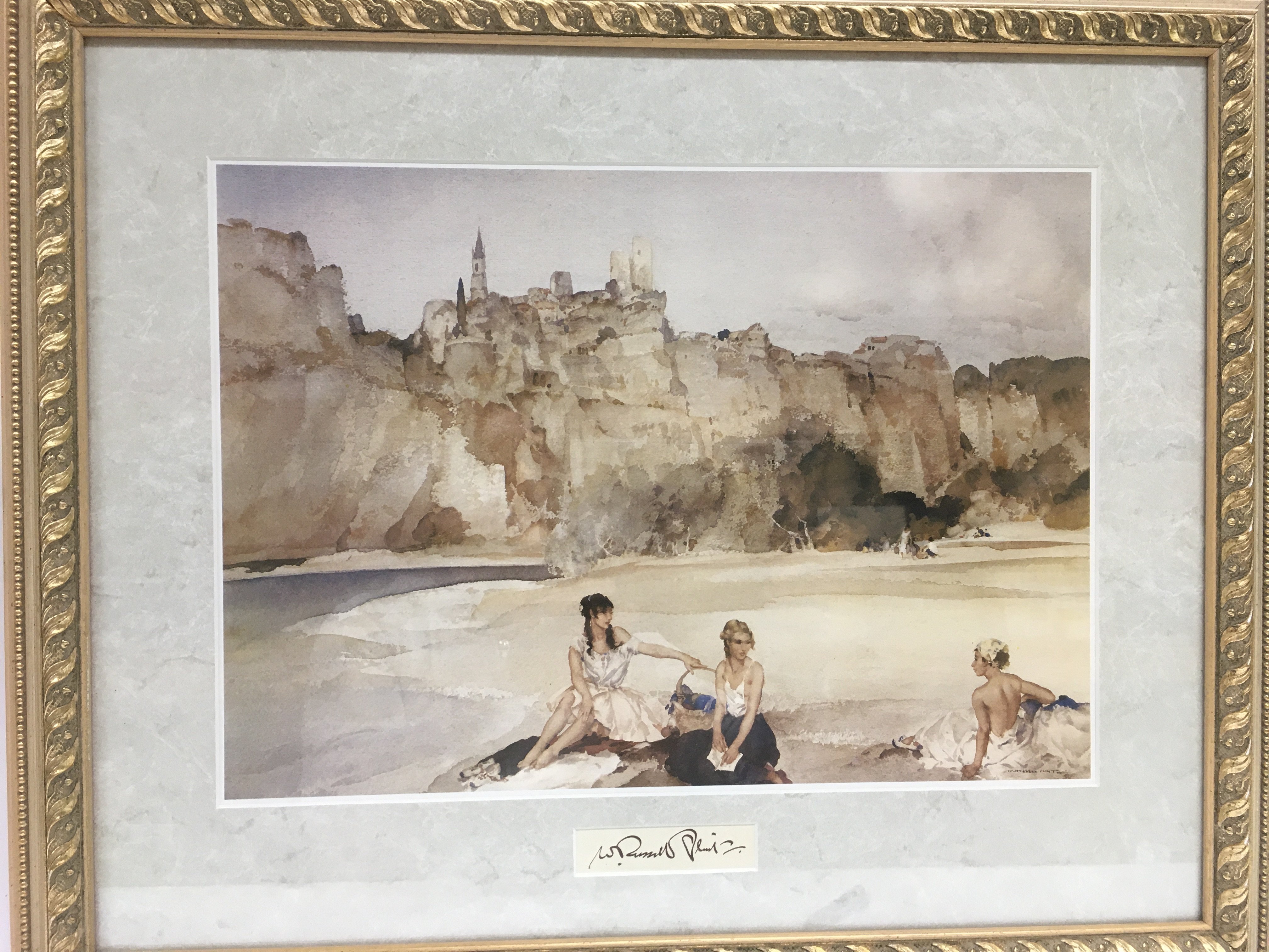 Four Russell Flint prints typically depicting vari