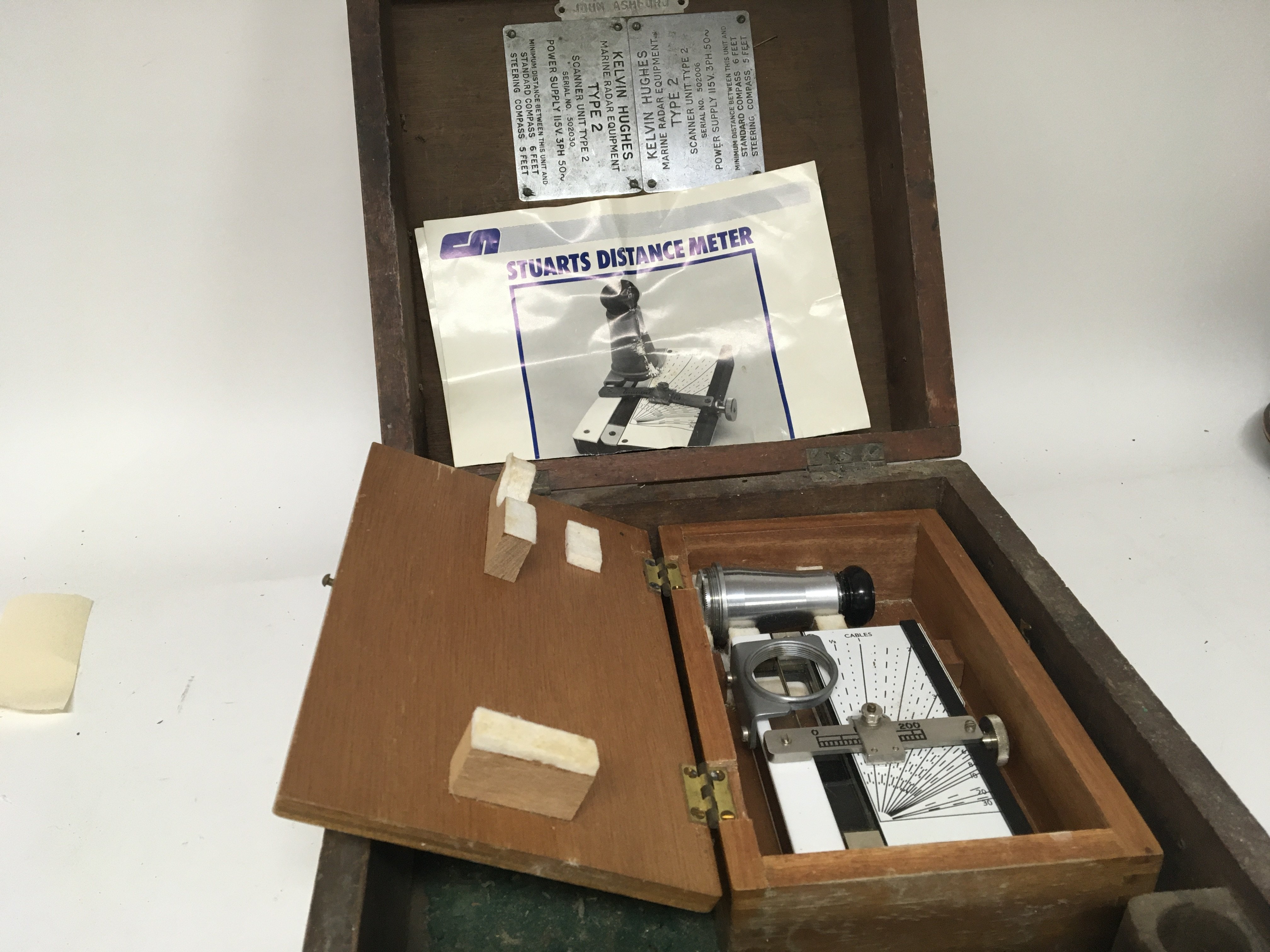 A British Military Prismatic Compass a box for a M - Bild 2 aus 2