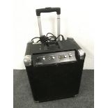 An Alesis Transactive portable PA system and a Sam