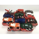 A collection of boxed Corgi die cast vehicles.