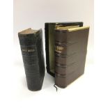 Two 19th Century leather bound bibles.