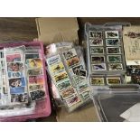 A quantity of cigarette cards and tea cards.