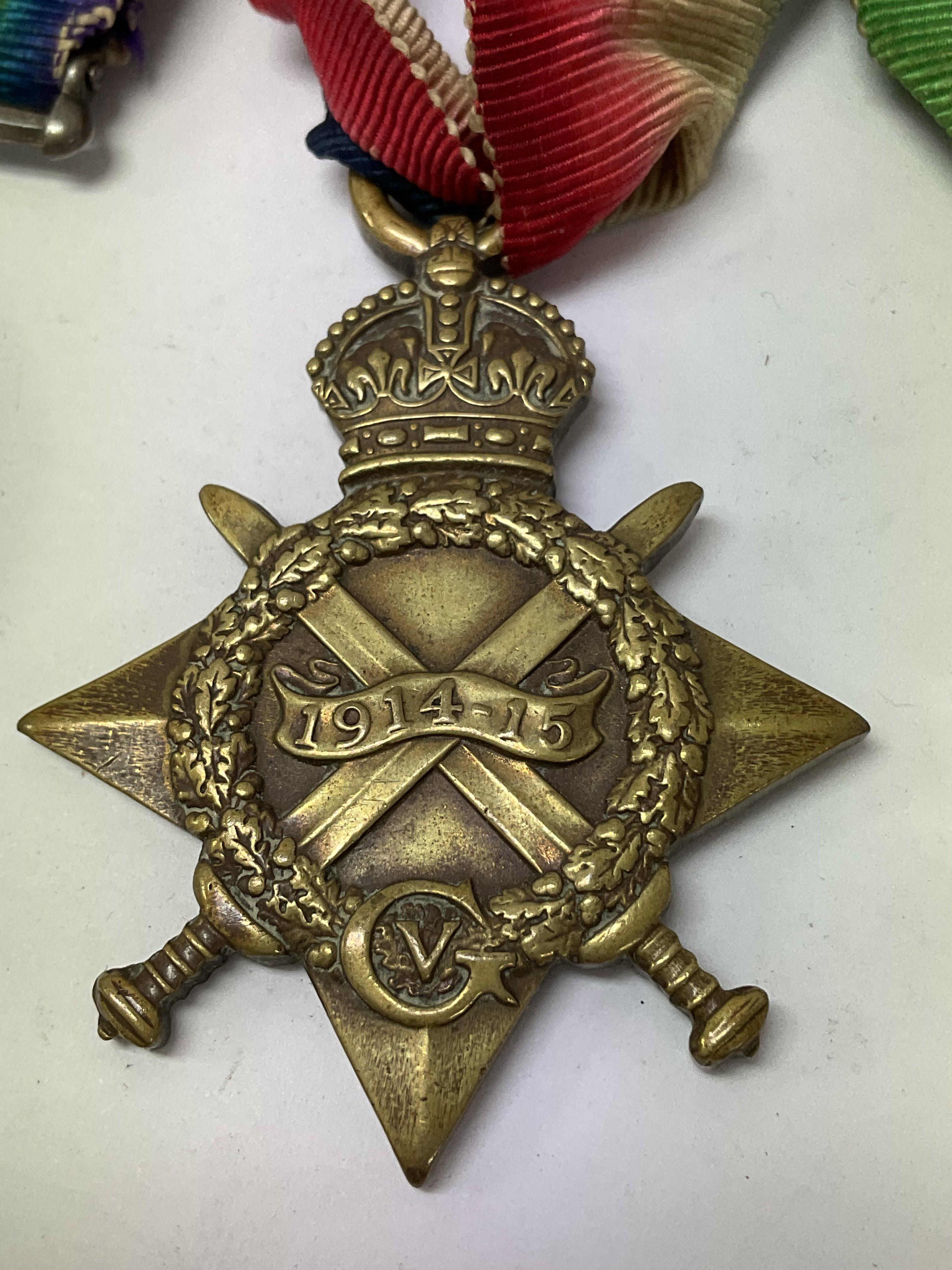 A group of five First World War medals. - Image 9 of 12