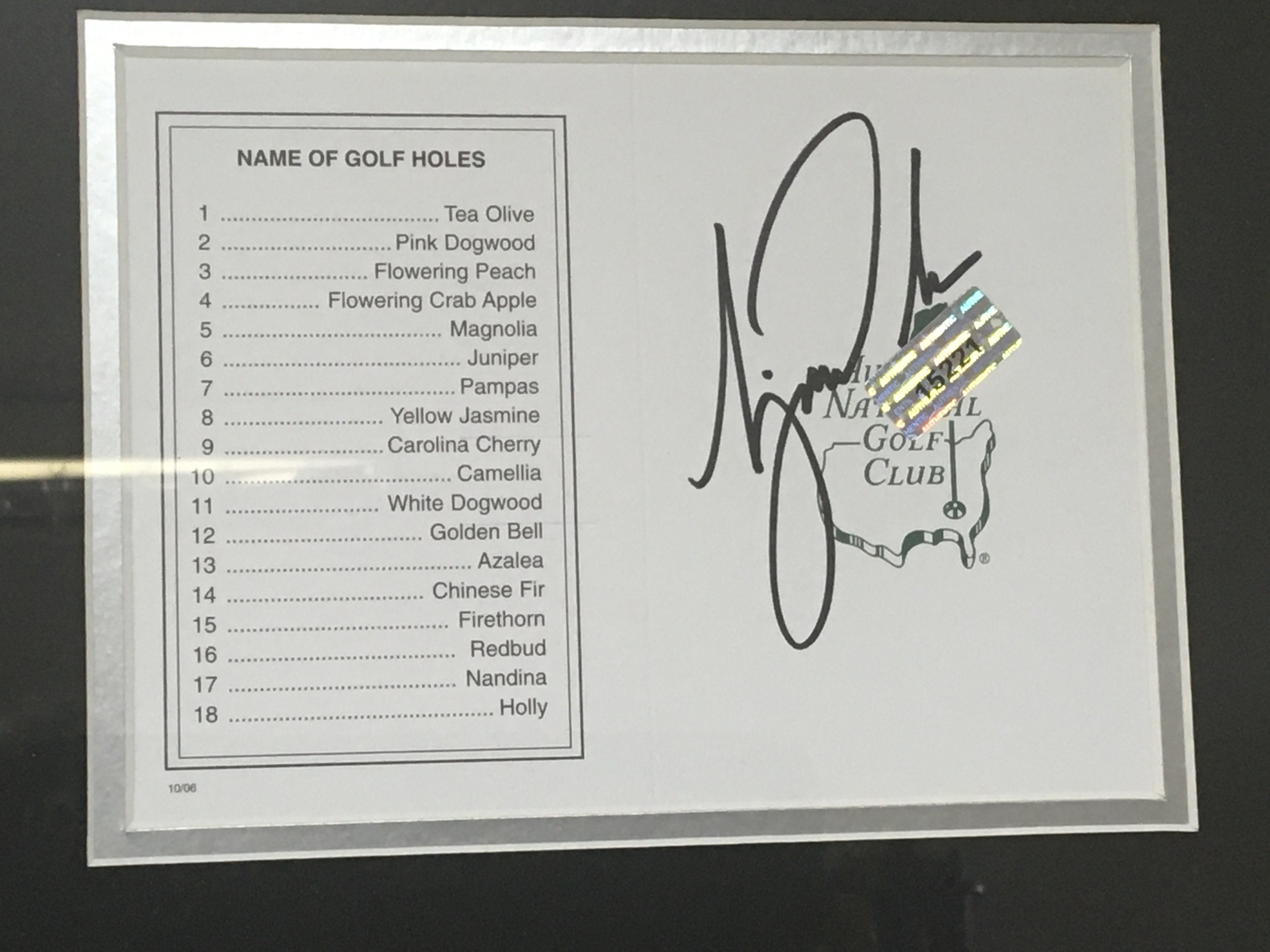 A large framed Tiger woods Golfing montage with a - Bild 2 aus 4