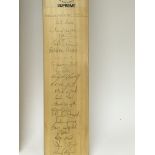 A signed cricket bat the county team of Worcesters