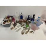 A good collection of antique and vintage perfume b