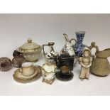 A collection of Victorian and later ceramics inclu