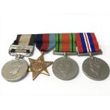 A group of four world war 2 medals.