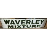 A vintage enamel advertising sign for Waverley Mix