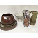 A collection of Studio Art Pottery and a Dutch Art