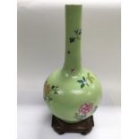 A Chinese Republic vase with floral spray decorati