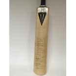 A signed Cricket bat The England World Cup Team 19