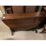 A Victorian mahogany Sutherland table. 90cm.