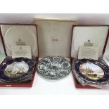 A collection of boxed Spode plates and other ceram