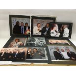 A collection of 16 signed photographs comprising m